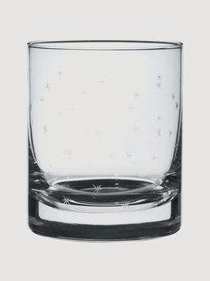Mondgeblazen kristallen whisky glazen Stars, 4-delig
