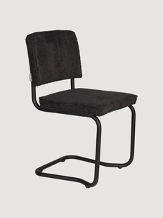 Gestoffeerde boucl&eacute; eetkamerstoelen Ridge, 2-delig