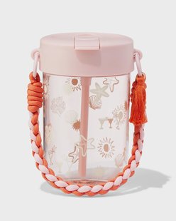 HEMA Waterfles 450ml met bandje strand