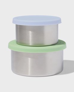 HEMA Snackboxen rvs groen - 2 stuks (groen)