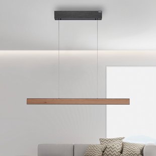 E-Motion LED hanglamp, eiken/zwart parelmoer, CCT - PURE PURE E-Motion - Woonkamer - Modern - Metaal - 1 lamp