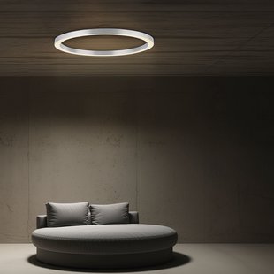 Lines Round LED plafondlamp, diamond, Ø 70 cm, CCT - PURE PURE Lines Round - Woonkamer - Modern - Metaal - Rond
