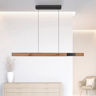 Moto-Rise LED hanglamp, eiken/zwart parelmoer, aluminium, CCT - PURE PURE Moto-Rise - Woonkamer - Modern - Metaal - Meerdere lampen