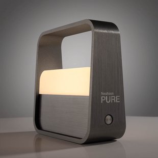 Go LED tafellamp op accu, grijs, aluminium - PURE PURE Go - Woonkamer - Modern - Hoekig