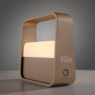 Go LED tafellamp op accu, brons, aluminium - PURE PURE Go - Woonkamer - Modern - Hoekig