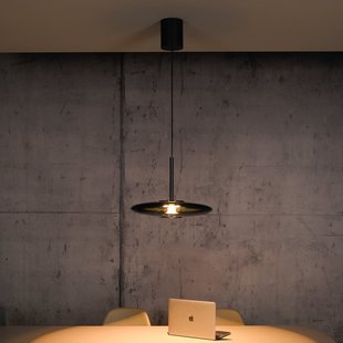 E-Vitrum LED hanglamp, platina, glas/aluminium, CCT - PURE PURE E-Vitrum - Woonkamer - Modern - Met lampenkap