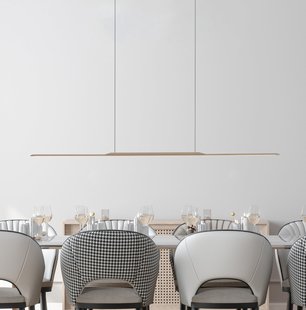 Surface LED hanglamp, brons 125 cm aluminium 3.000 K - PURE - Woonkamer - Modern - 1 lamp