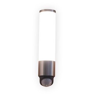 LUTEC LED buiten wandlamp LEDA, roestvrij staal, hoogte 35 cm, IP44