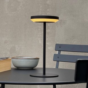 Otera LED tafellamp op zonne-energie, zwart, 25 cm, IP44 Dyberg Larsen - Modern - Aluminium - 1 lamp