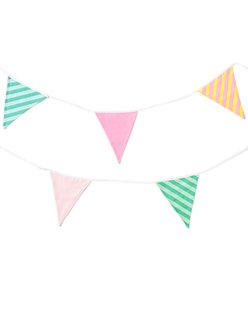 HEMA Vlaggenlijn 8m stof kleur (multicolor)