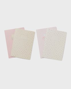 HEMA Schriften A4 gelinieerd bloem - 2 stuks (multicolor)