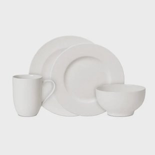 Villeroy & Boch Serviesset For Me 16-delig / 4 personen - 4 bekers met oor, 4 dinerborden, 4 ontbijtborden en 4 French bowls