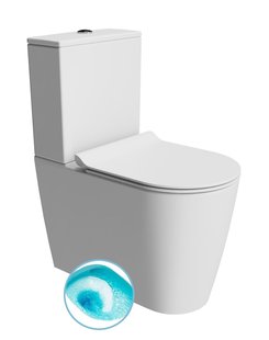 BWS Kube X Color Duoblok Rimless Mat Wit SwirlFlush Spoeling