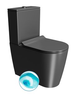BWS Kube X Color Duoblok Rimless Glans Zwart SwirlFlush Spoeling
