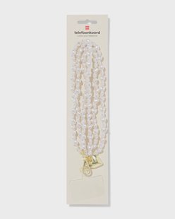 HEMA Telefoonkoord 68.7cm parels (gebroken wit)