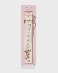 HEMA Telefoonkoord breed 68cm bloemen (multicolor)