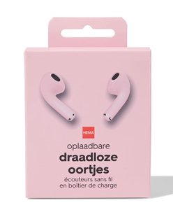 HEMA Draadloze oortjes roze (roze)