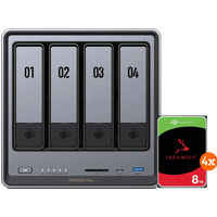 UGREEN NASync DXP4800 Plus + Seagate Ironwolf 8TB 4-Pack
