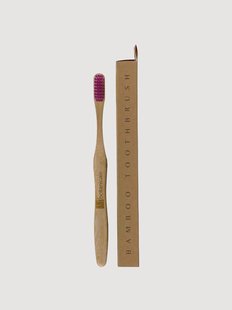 Bamboe tandenborstel Purple