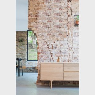 Fawn sideboard houten dressoir naturel eiken - 150 x 45 cm