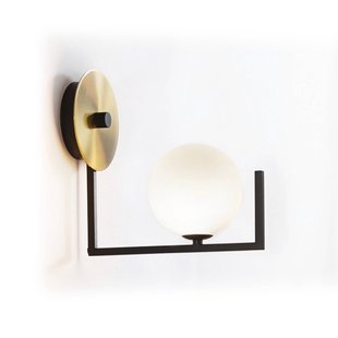 IDEAL LUX wandlamp Birds, zwart/messing, hoogte 25 cm, metaal