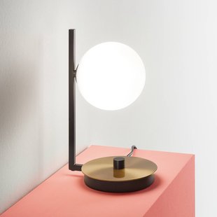 IDEAL LUX tafellamp Birds zwart/messing Hoogte 26 cm Metaal