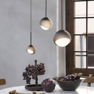 IDEAL LUX hanglamp Bloom, Ø 17 cm, zwart, metaal/glas