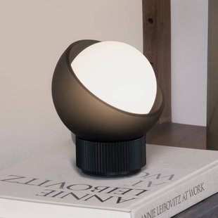 IDEAL LUX tafellamp Bloom zwart/donkergrijs hoogte 13 cm