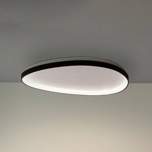 IDEAL LUX LED plafondlamp Gemini zwart 61 cm 4000 K aan/uit