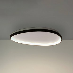 IDEAL LUX LED plafondlamp Gemini zwart 81 cm 4000 K aan/uit