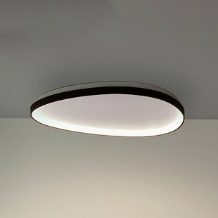 IDEAL LUX LED plafondlamp Gemini zwart 81 cm 3000 K aan/uit
