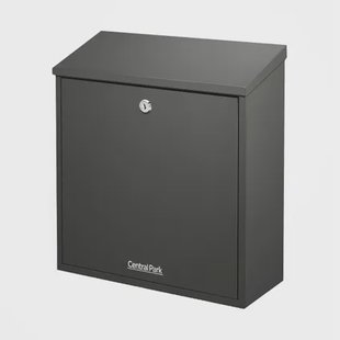 Central Park Wandbrievenbus Mailpal 500b - Staal - Zwart - 37,3x42x17,3cm