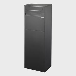 Central Park Pakketbrievenbus Parcelpal 8000 Dlux - Staal - Zwart - 45x115x32cm