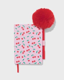 HEMA Notitieboek A6 gelinieerd kersen (roze)