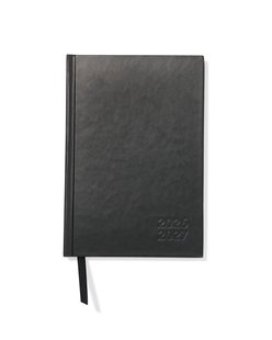 HEMA Schoolagenda 2026-2027 12.5x18x1.2cm basis zwart (zwart)