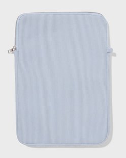 HEMA Laptopsleeve 38x27x2cm rib blauw (lichtblauw)