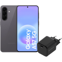 Samsung Galaxy A57 128GB Grijs 5G EE + BlueBuilt Oplader met Usb C Poort 45W Zwart