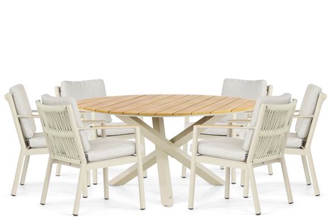 Coco Sevilla/Ancona 150 cm dining tuinset 7-delig