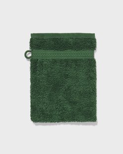 HEMA Washandje 16x21cm zware kwaliteit bosgroen (bosgroen)