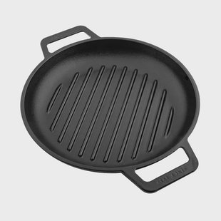 Victoria Victoria grillpan gietijzer twee handgrepen geëmailleerd Ø25 cm