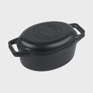 Victoria Victoria braadpan en broodpan gietijzer pre-seasoned 2-delig
