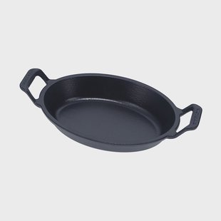 Victoria Victoria ovale gietijzeren braadpan pre-seasoned 27,1x15,5 cm