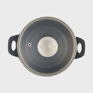 Victoria Victoria glazen deksel met stalen knop Ø16 cm