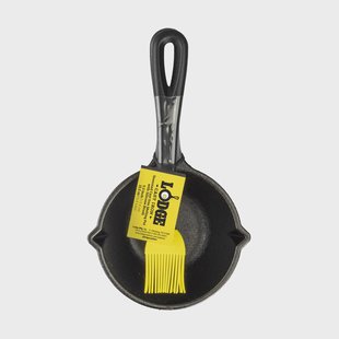 Lodge Sauspan met siliconen kwast Gietijzer, 23 cm