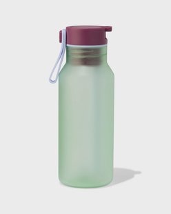 HEMA Waterfles met rietje 430ml groen