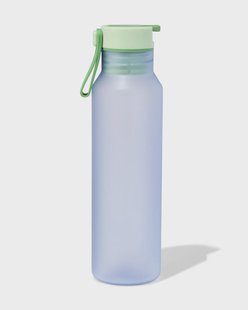 HEMA Waterfles met rietje 600ml blauw