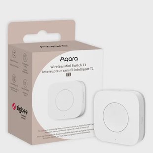 Aqara Draadloze Mini Schakelaar T1 - Zigbee 3,0 - Wit - Batterijvoeding