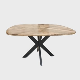 Tower Living Eettafel 'Silvi' Mangohout, 130 x 130cm, kleur Naturel