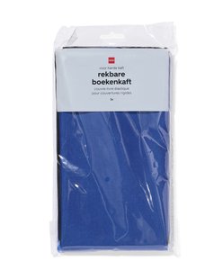 HEMA Rekbare boekenkaft blauw - 3 stuks (blauw)