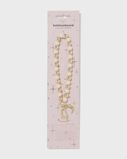 HEMA Sassy me telefoonkoord armband 30cm kralen (goud)